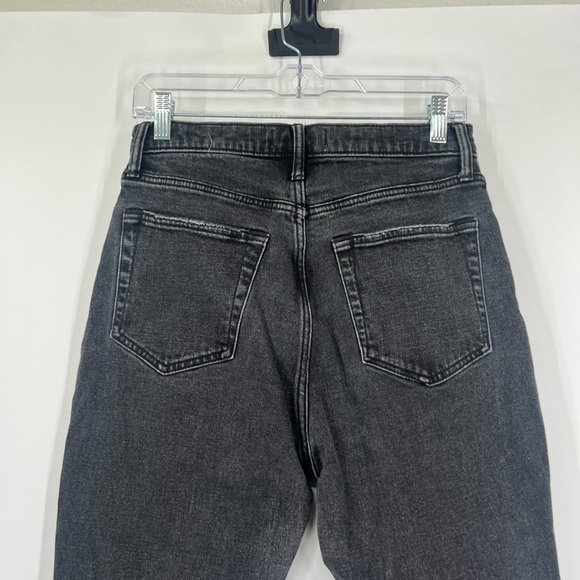 Abercrombie & Fitch Curve Love The Ankle Straight Jeans Ultra High Rise SHORT - Picture 6 of 7